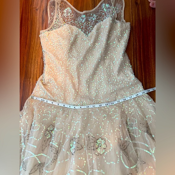 NWT ASOS Flapper Girl 20s style beaded Dress, Drop waist formal dress - Picture 13 of 16